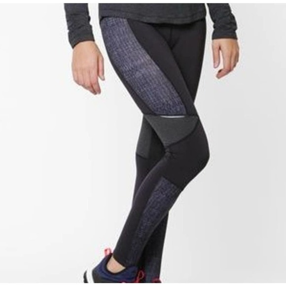 Prana Womens Ergo Leggings‎ Size Medium Black Charcoal Grey - Picture 3 of 13